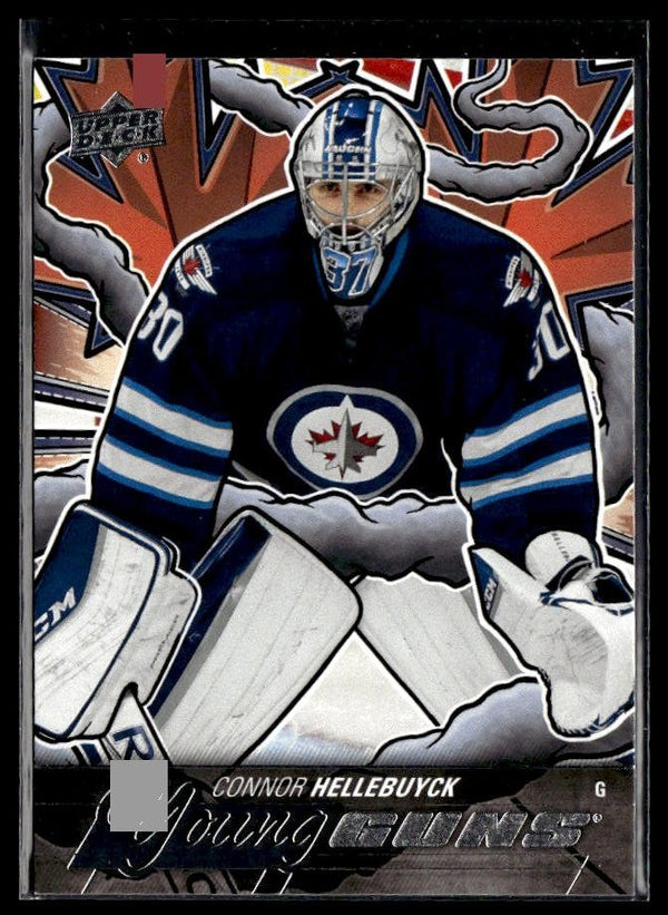 Connor Hellebuyck - #214 Young Guns Renewed hockey card from 2024-25 Upper Deck Series Two