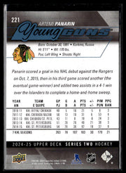 2024-25 Upper Deck Series Two Hockey Young Guns Renewed #221 Artemi Panarin (2)