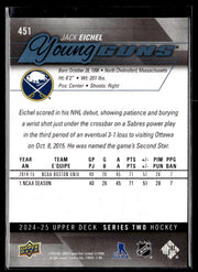 2024-25 Upper Deck Series Two Hockey Young Guns Renewed #451 Jack Eichel (2)