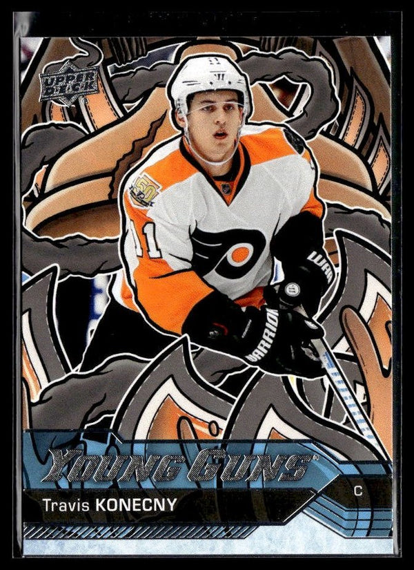 Hockey single: Travis Konecny #217 (Young Guns Renewed) from 2024-25 Upper Deck Series Two