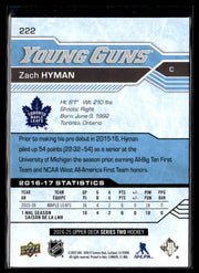2024-25 Upper Deck Series Two Hockey Young Guns Renewed #222 Zach Hyman (2)