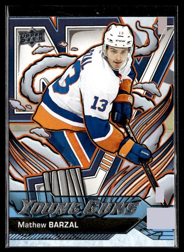 Hockey single: Mathew Barzal #458 (Young Guns Renewed) from 2024-25 Upper Deck Series Two
