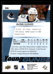 2024-25 Upper Deck Series 2 Hockey Young Guns Renewed #249 Quinn Hughes (2)