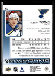 2024-25 Upper Deck Series 2 Hockey Young Guns Renewed #472 Robert Thomas (2)