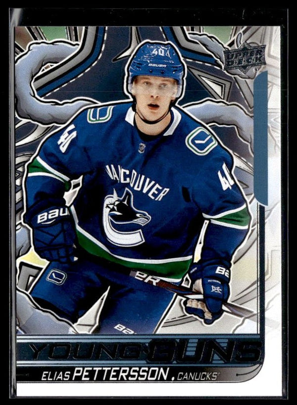 Elias Pettersson - #248 Young Guns Renewed hockey card from 2024-25 Upper Deck Series 2