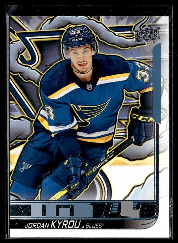 Jordan Kyrou - #241 Young Guns Renewed hockey card from 2024-25 Upper Deck Series 2