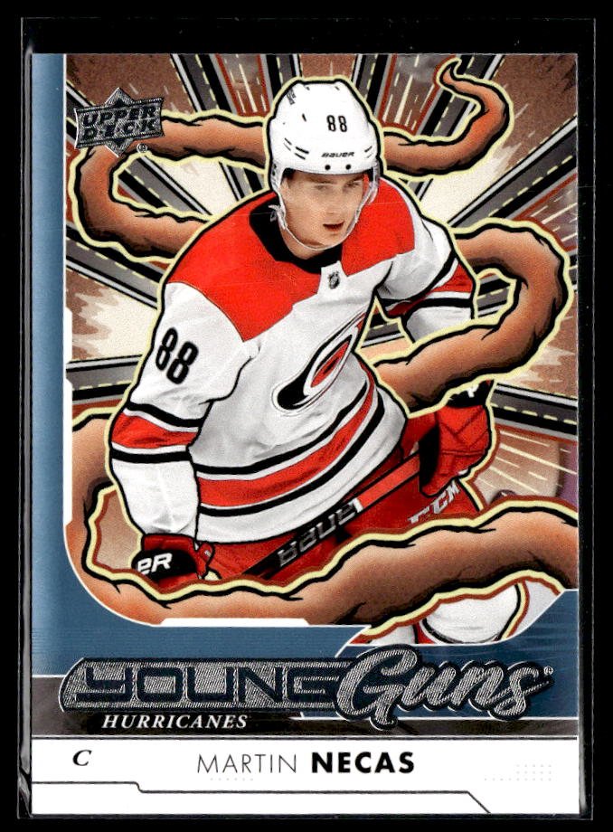 Martin Necas - #464 Young Guns Renewed hockey card from 2024-25 Upper Deck Series 2