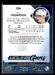 2024-25 Upper Deck Series 2 Hockey Young Guns Renewed #228 Tage Thompson (2)
