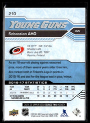 2024-25 Upper Deck Series Two Hockey Young Guns Renewed #210 Sebastian Aho (2)