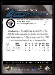 2024-25 Upper Deck Series Two Hockey Young Guns Renewed #214 Connor Hellebuyck (2)