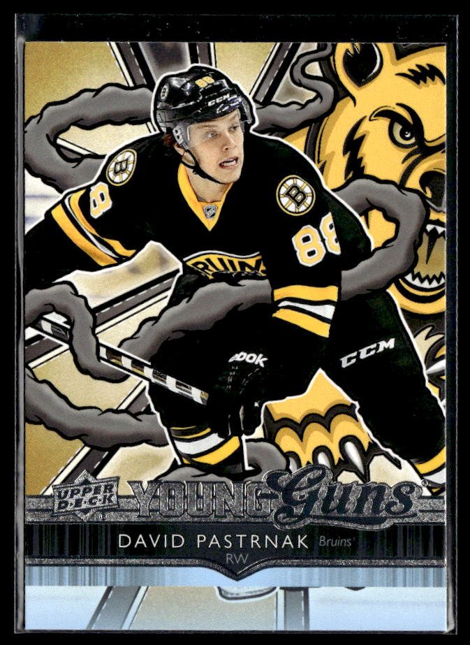 Hockey single: David Pastrnak #495 (Young Guns Renewed) from 2024-25 Upper Deck Series Two