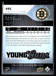 2024-25 Upper Deck Series Two Hockey Young Guns Renewed #495 David Pastrnak (2)