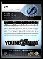 2024-25 Upper Deck Series Two Hockey Young Guns Renewed #478 Andrei Vasilevskiy (2)