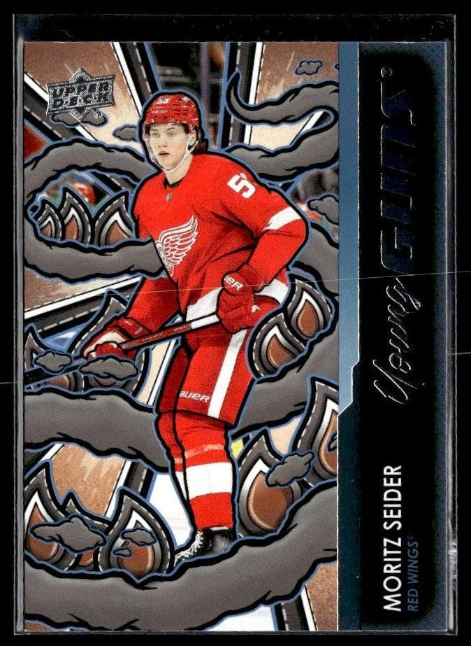 Hockey single: Moritz Seider #469 (Young Guns Renewed) from 2024-25 Upper Deck Series 2
