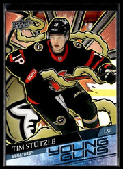 Tim Stützle - #482 Young Guns Renewed hockey card from 2024-25 Upper Deck Series 2