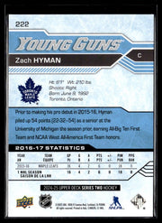 2024-25 Upper Deck Series Two Hockey Young Guns Renewed #222 Zach Hyman (2)