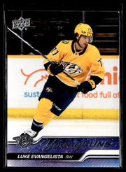 2023-24 Upper Deck Series 1 Young Guns Luke Evangelista #221 hockey single