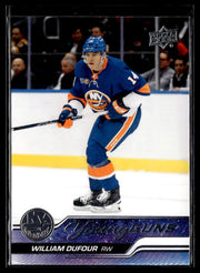 Hockey single: William Dufour #206 (Young Guns) from 2023-24 Upper Deck Series 1