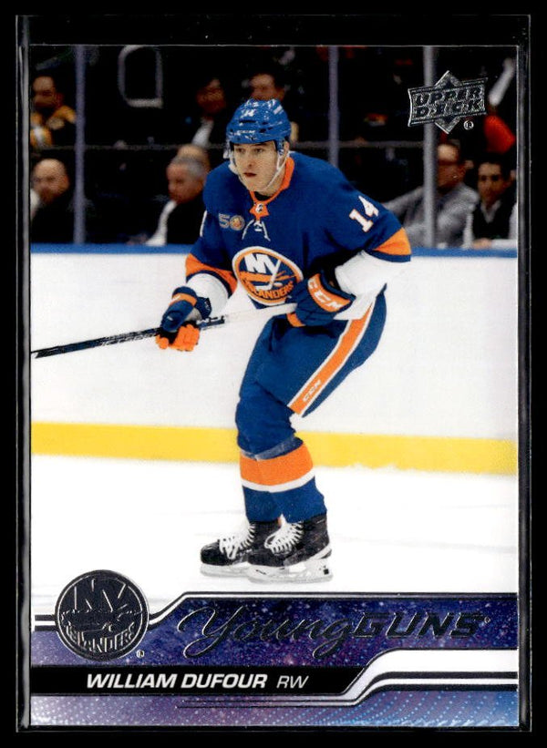 Hockey single: William Dufour #206 (Young Guns) from 2023-24 Upper Deck Series 1