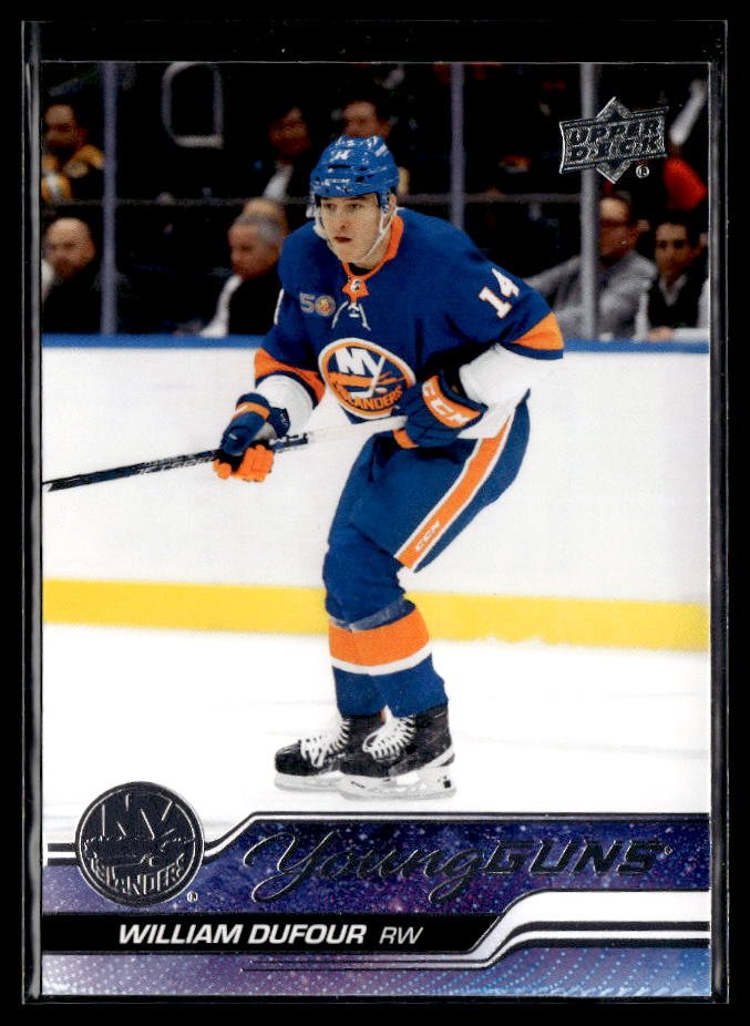 Hockey single: William Dufour #206 (Young Guns) from 2023-24 Upper Deck Series 1