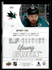 2021-22 Upper Deck Series 1 Hockey Young Guns #233 Jeffrey Viel (2)