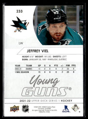 2021-22 Upper Deck Series 1 Hockey Young Guns #233 Jeffrey Viel (2)