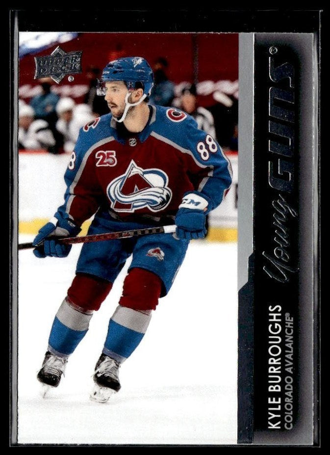 Kyle Burroughs - #206 Young Guns hockey card from 2021-22 Upper Deck Series 1