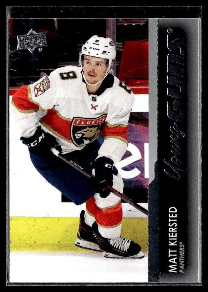 Matt Kiersted - #244 Young Guns hockey card from 2021-22 Upper Deck Series 1