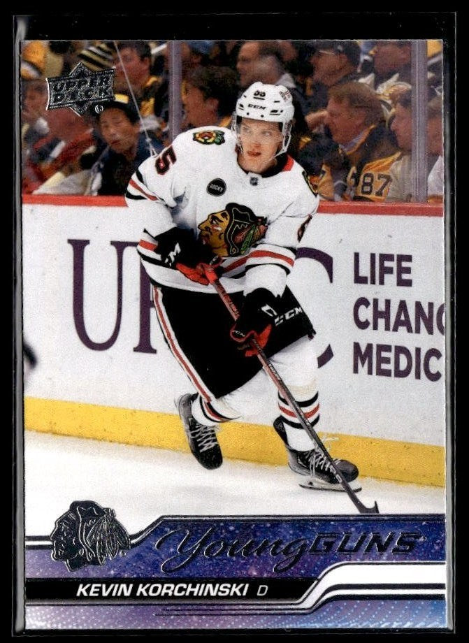 Kevin Korchinski - #486 Young Guns hockey card from 2023-24 Upper Deck Series 2