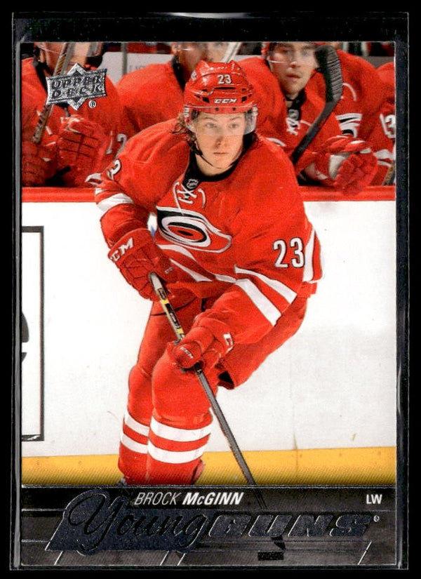 Brock McGinn - #497 Young Guns hockey card from 2015-16 Upper Deck Series Two