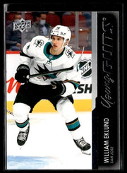 2021-22 Upper Deck Series 2 Young Guns William Eklund #475 hockey single