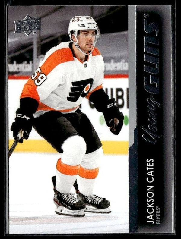 Hockey single: Jackson Cates #238 (Young Guns) from 2021-22 Upper Deck Series 1