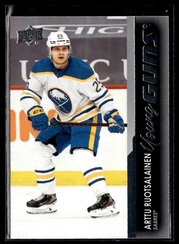 Hockey single: Arttu Ruotsalainen #221 (Young Guns) from 2021-22 Upper Deck Series 1