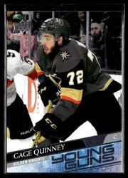 Gage Quinney - #454 Young Guns hockey card from 2020-21 Upper Deck Series 2