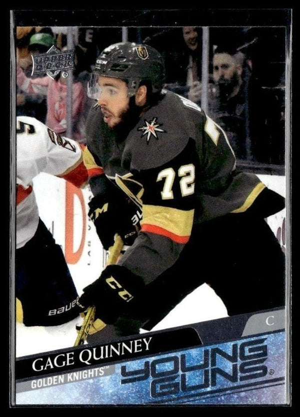 Gage Quinney - #454 Young Guns hockey card from 2020-21 Upper Deck Series 2