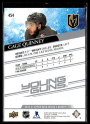2020-21 Upper Deck Series 2 Hockey Young Guns #454 Gage Quinney (2)