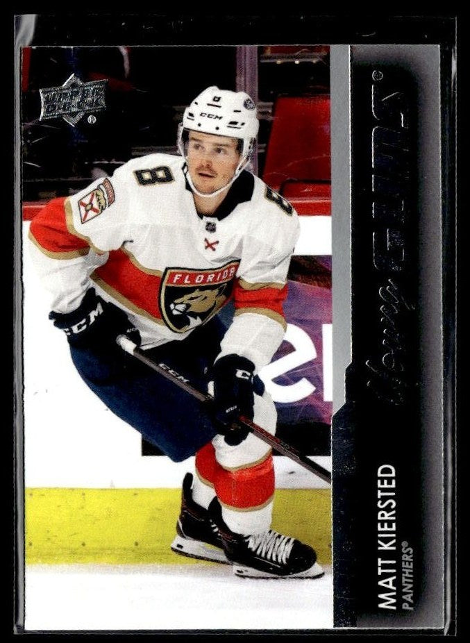Matt Kiersted - #244 Young Guns hockey card from 2021-22 Upper Deck Series 1