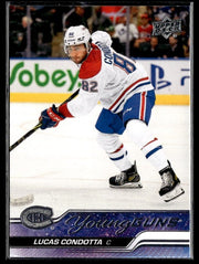 Hockey single: Lucas Condotta #484 (Young Guns) from 2023-24 Upper Deck Series 2