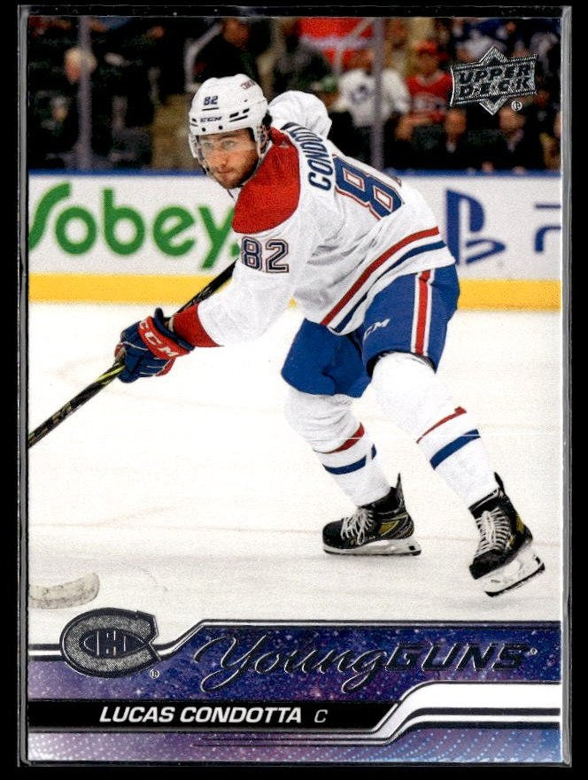 Hockey single: Lucas Condotta #484 (Young Guns) from 2023-24 Upper Deck Series 2