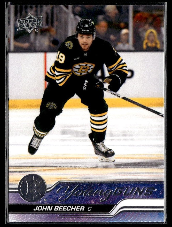 Hockey single: John Beecher #472 (Young Guns) from 2023-24 Upper Deck Series 2