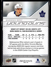 2024-25 Upper Deck Series 1 Hockey Young Guns #237 Marshall Rifai (2)