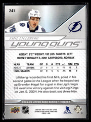 2024-25 Upper Deck Series 1 Hockey Young Guns #241 Emil Lilleberg (2)