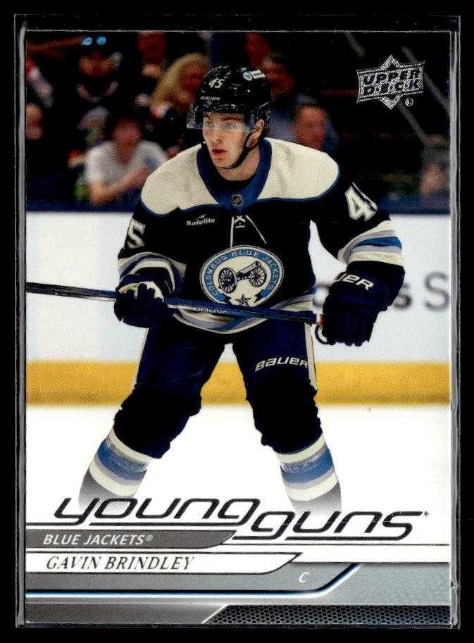 Hockey single: Gavin Brindley #207 (Young Guns) from 2024-25 Upper Deck Series 1