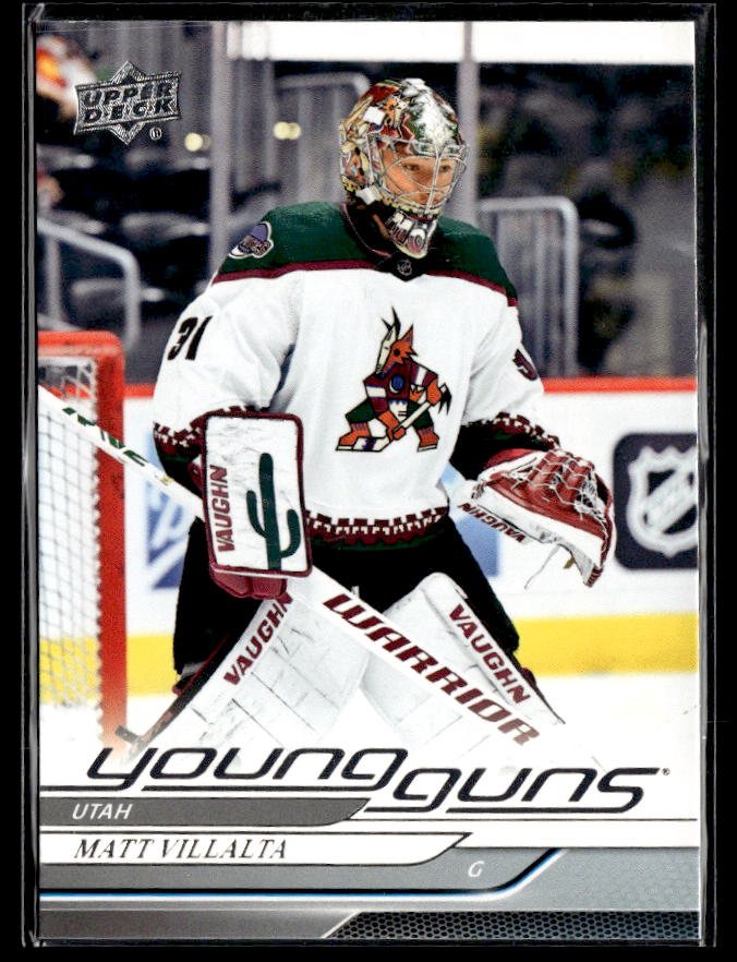 Matt Villalta - #217 Young Guns hockey card from 2024-25 Upper Deck Series 1