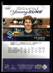 2023-24 Upper Deck Series 2 Hockey Canvas Young Guns #C221 Tye Kartye (2)