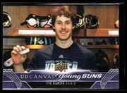 Tye Kartye - #C221 Canvas Young Guns hockey card from 2023-24 Upper Deck Series 2