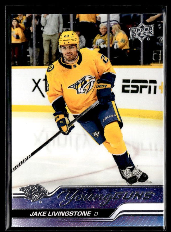 2023-24 Upper Deck Series 1 Young Guns Jake Livingstone #245 hockey single