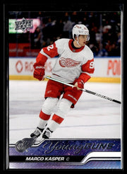Marco Kasper - #241 Young Guns hockey card from 2023-24 Upper Deck Series 1