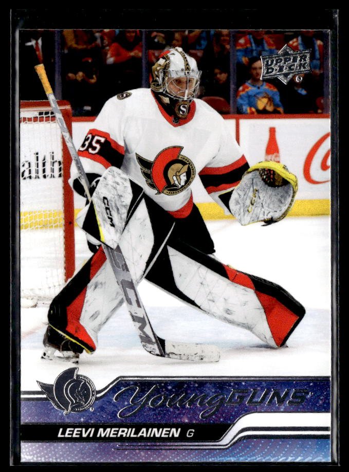 2023-24 Upper Deck Series 1 Young Guns Leevi Merilainen #247 hockey single