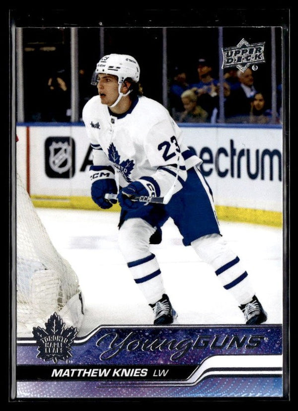 Hockey single: Matthew Knies #222 (Young Guns) from 2023-24 Upper Deck Series 1